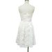Women's White Floral Print Strapless Bridesmaid Dress Midi Skirt Evening Gown Relaxed Everyday Wear Comfortable Feshion_ecoleips.com