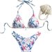 Women's Clothing Starfish Double Fabric Print Bikini Set Sexy Swimsuit Regular Fit Polyester Spring/Autumn/Winter/Summer_ecoleips.com