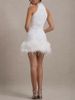 Women's Sleeveless Slim Shiny Plush Dress Sequins 8105_ecoleips.com
