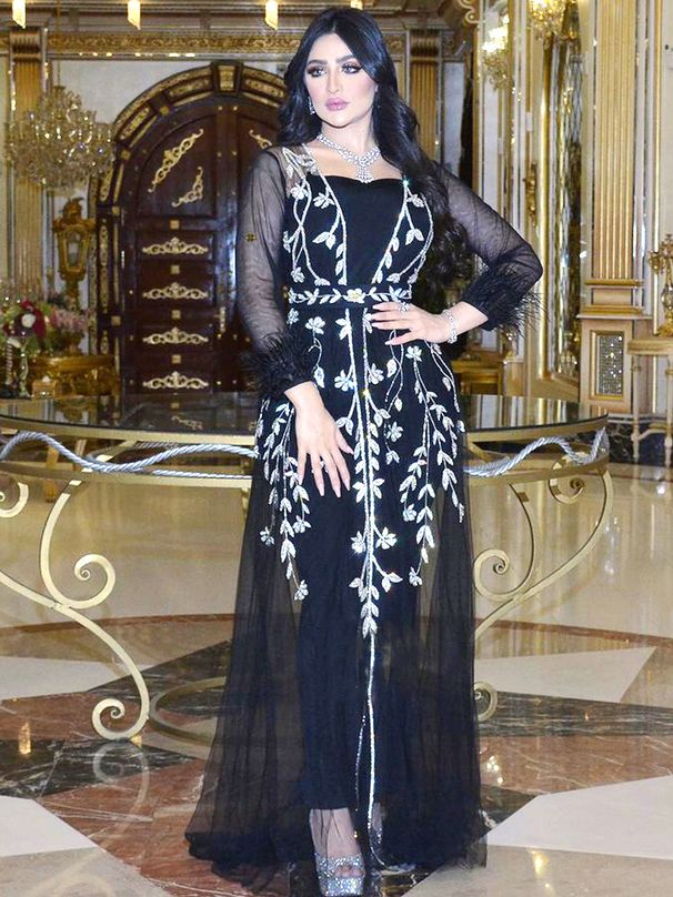 Women's Clothing Spring And Summer New Women's Clothing Middle East Hot Diamond Kaftan Robe Dress_ecoleips.com