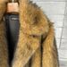 Women’s Faux Fur Coat – Mid-Length Winter Coat With Suit Collar, Luxe Wolf Grey (S-XL)_ecoleips.com