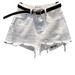 European Brand High-Waisted Ripped Denim Mini Skirt White Spring/Summer New Arrivals Anti-Exposure Sexy Hot Girl Skirt_ecoleips.com