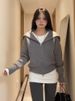 White Long Sleeve T-Shirt Women's Slim Fit Base Shirt Inner Wear Spring Autumn Winter Outerwear Hot Girl Top Poem Memory Lady_ecoleips.com