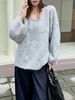 girl 2025 Autumn Winter New Embroidered Knitted Sweater Top Korean Style Loose Gentle Soft High-end Feel Pullover For Women_ecoleips.com
