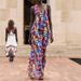 Spring New Women's Casual Loose Irregular Geometric Suspender Long Dress_ecoleips.com