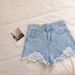 2025s Denim Shorts For Women, Summer New Korean Style, Loose Fit, Versatile, Slimming, Internet Celebrity Ripped Frayed Wide_ecoleips.com