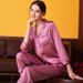 100% Mulberry Silk Pajamas Women Summer Winter Spring Long-sleeved Two-piece Couple Home Service Silk Pajamas For Lady_ecoleips.com