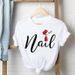Cross-border Fashion Women's Clothing In Harajuku Style, Spring-summer White 3D Makeup Eyeshadow Outfit For Women_ecoleips.com