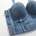 European And American Style Denim Camisole Vest Women, Backless Bra, Outerwear, Fishbone Hot Girl Top, Versatile_ecoleips.com
