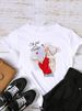 European And American Cross-border Foreign Trade Women's Clothing Christmas-themed Round-neck Printed Short-sleeve_ecoleips.com