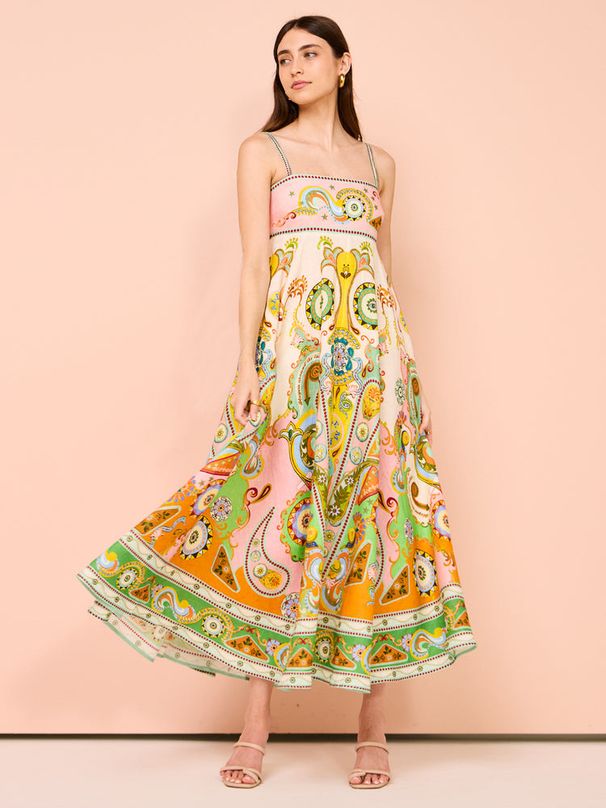 Summer 2026 Women's Sexy Suspender High Waist Print Swing Dress Elegant European American Style Independent Store Fashion_ecoleips.com