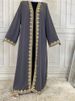 Turkey Kaften Hijab Muslim Prayer Clothes Pure Color Caften Evening Dress Islamic Product Burka Saudi Black Abayas Women African_ecoleips.com