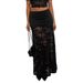 New 2026 Sexy Sheer Lace Pleated Slim Fit Midi Skirt for Women Fashionable Elegant Garment for Various Occasions_ecoleips.com