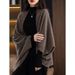 Women's Versatile Knit Shawl Scarf Wrap - Oversized Open Front Cardigan Cape In Solid Colors For Fall & Winter_ecoleips.com