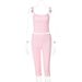 Women's Clothing Women's Fashion Set Style Lace Trimmed Camisole Top And Slim Fit Shorts Spring Summer For Formal & Casual For Women_ecoleips.com