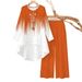 Women's Clothing Floral Print Wide Leg Pants Set For Women Casual Fashion Two-Piece Long Sleeved Spring Home Wear_ecoleips.com