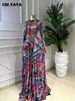 CM.YAYA Women O-neck Long Sleeve Big Swing Tie Dye Print Long Dress 2026 Sexy Parties Evening Vacation Maxi Dresses Vestidos_ecoleips.com