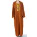 Fashion Long Clothing Slim Fit Muslim Robe Gold Foil Simple Dubai Women's Dress_ecoleips.com