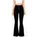 European and American foreign trade cross border supply 2024 spring and summer new high waist elastic flared jeans for women_ecoleips.com