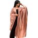 Women's Clothing Abaya Open Front Satin Robe Coat For Women European Fashion Muslim Clothing Spring Modest Abaya Dress_ecoleips.com