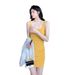 Square-neck Ruched Waist-cinching Strap Sexy Bodycon Dress, Women's Autumn 2025 New French Sleeveless Dress_ecoleips.com