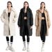 Foreign Trade Cross-Border Long Over-the-Knee Winter New Korean Version Loose Down Coat For Women Thickened Cotton_ecoleips.com