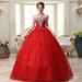 In-stock Wholesale Supply Of 2026 New Style Plus-size European And American Red Floor-length Wedding Dresses For Brides_ecoleips.com