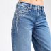 Women's Embroidered Low Rise Jeans High Street Style Trendy Trousers Washed Loose Straight Leg Pants European American Style_ecoleips.com