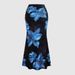 Women's Clothing Women's Full Print Pleated A Line Skirt Leisure Vacation Long Women's Clothing_ecoleips.com