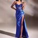 Women's Clothing Solid Color Suspender Hollow Back Strap Fishbone Waist Slit Pleated Long Skirt_ecoleips.com