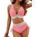 Women's Clothing New Deep V Tight Split Swimsuit Women's Sexy High Waist Bikini_ecoleips.com