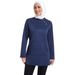 Muslim Solid Color Long Sleeve Top Arab Women's Sportswear Single Sweatshirt Y027_ecoleips.com