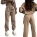 In Stock 2026 European American Women's New Fashion Versatile Casual Long-sleeve Sweatshirt And Pants Two-piece Set For_ecoleips.com