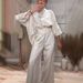 Women's Clothing Solid Color Loose Versatile Tops High Waist Wide Leg Casual Pants Suit_ecoleips.com