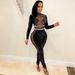 Voya Women's Euro-American Style Sexy Sequin Jumpsuit Noble Demeanor_ecoleips.com