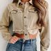 Women's ClothingAutumn And Winter Casual Lapel High Waist Short Fringed Denim Jacket_ecoleips.com