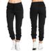 Suitable For All Seasons 2024 Workwear Casual Elastic Waist Drawstring Side Pocket Women's Long Pants_ecoleips.com