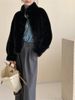 Luxury Faux Mink Coat – Windproof Stand Collar Winter Jacket, Snow-Like Plush Fur, Warm & Elegant For Women (Gray, White, Brown, Black, Beige)_ecoleips.com
