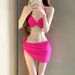 New Two Piece Cover Up Bikini Sexy Sun Protection Slimming Pure Swimsuit For Small Busts Plus Size Alluring Women's Vacation Wear_ecoleips.com