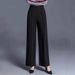 Women's High-Waisted Wide-Leg Pants Spring/Summer Casual Loose Fit Bottoms Sold Independently_ecoleips.com