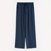 Summer Elastic Waist Pocket Strap Casual High Waist Wide Leg Women's Pants_ecoleips.com