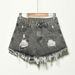 Women's Clothing High Waist Loose Denim Shorts For Women In Summer Fat Mm Large Size Ripped Slimming Raw Edge Wide Leg A Line Hot Pants For Women_ecoleips.com