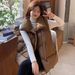 Women's Clothing Thickened Cotton Stuffed Vest Women's Thickened Quilted Vest Short Sleeveless Jacket Outerwear Loose Fit Casual Layering French Style_ecoleips.com