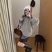girl Korean Lazy Thick Pullover Sweater Women, New Autumn And Winter College Style Loose Versatile Knitted Top For Women_ecoleips.com