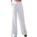 Suitable For All Seasons Korean And Japanese Style Thin Linen Wide-Leg Casual Loose Slimming Cotton-Linen Draped High-Waist Straight-Leg Long_ecoleips.com