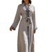 Elegant Saudi Abaya Dress With Embroidery & Belt – Long Sleeve Modest Islamic Wear (Grey, M-Xl) Cultural Events_ecoleips.com