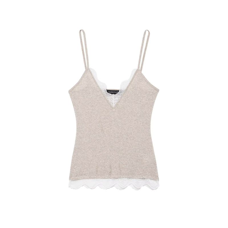 Aria Basics Aria Basics Cross-border Foreign Trade Autumn Winter New European And American Sexy Design Niche Versatile Camisole Women's Top_ecoleips.com