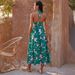 Independent Website Cross-border European And American 2026 Summer Dress, Halter Neck, Sleeveless, Printed A-line_ecoleips.com
