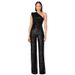 Women's Clothing Jumpsuits Fashion Sleeveless One Shoulder Backless Sequin Jumpsuits_ecoleips.com