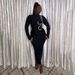 Women's Clothing New Solid Color Autumn And Winter Half High Collar Hot Diamond Long Sleeve Temperament Slim Hip Dress_ecoleips.com